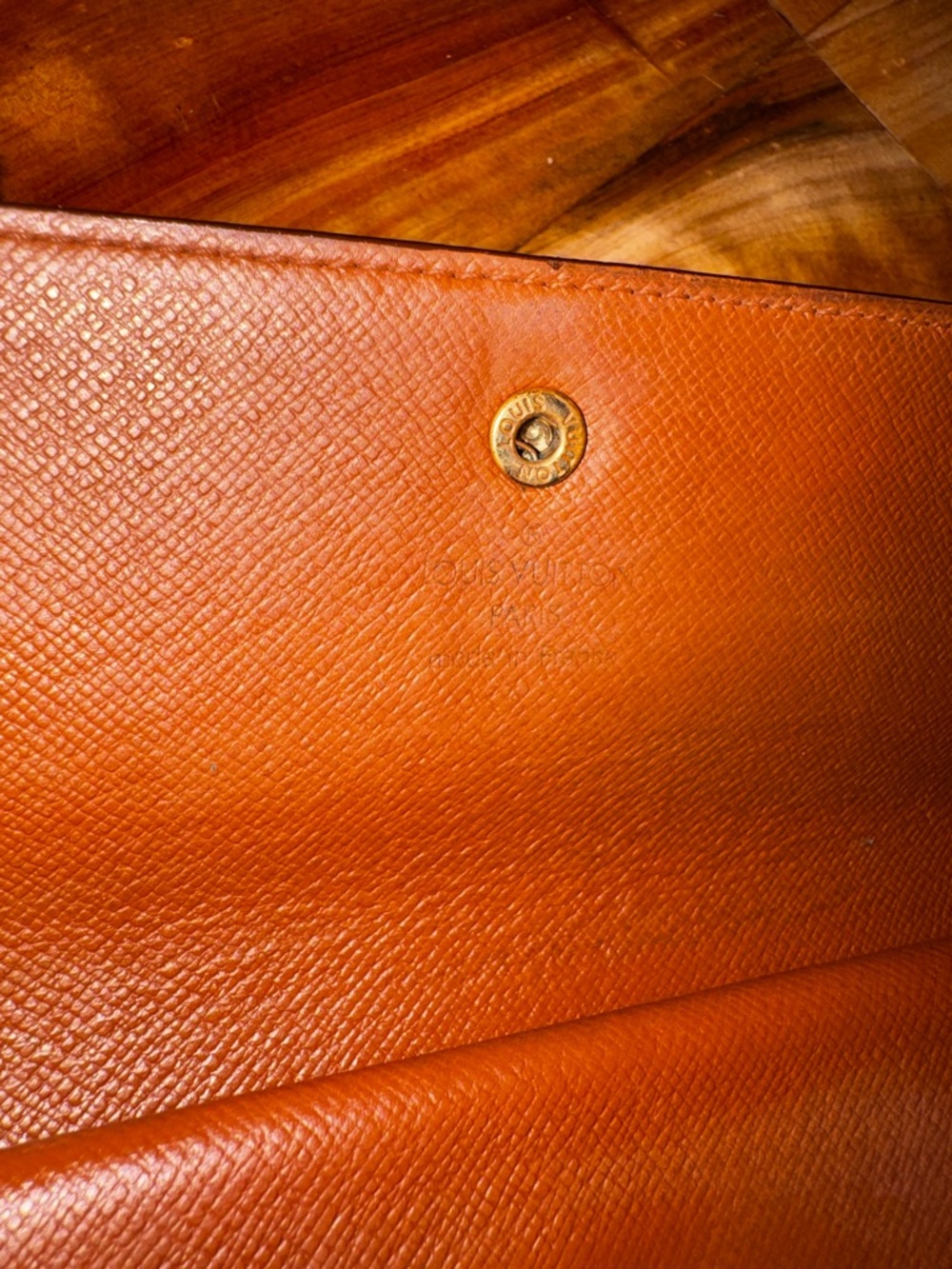 Louis Vuitton monogram vintage international trifled wallet,long brown converted - Picture 14 of 17